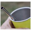 Source Direct - 5 x Stainless Steel Straight Straws and 1 x Brush Combo Set - Image 2