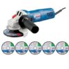 Bosch - Angle Grinder GWS 750 -115 with 5 x Cutting Discs 115mm - Image 4