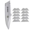 Groz - Retractable Utility Knife - KNV/5 Including 10 Blades in Total - Image 4