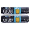 Source Direct - Refuse Bags 60L 75 x 95cm 20 Units Per Pack - Pack of 2 - Image 3