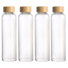 DAY - Glass Water Bottle with Bamboo Lid - 1L - Pack of 4 - Image 4