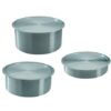 Oli - Heavy Duty Aluminium Lagan Pot/Pan with Lid Combo Set - 6 Piece - Image 2