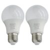 Waco - LED Sphere Bulb / Lamp A60 E27 4000K Cool White 7W - Pack of 2 - Image 2