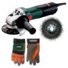 Metabo - Angle Grinder (600354010), Cup Brush and Industrial Workers Glove - Image 2