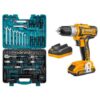 Ingco - Cordless Drill Combo (20V) and Mechanics DIY Hand Tool Set 90 Piece - Image 3