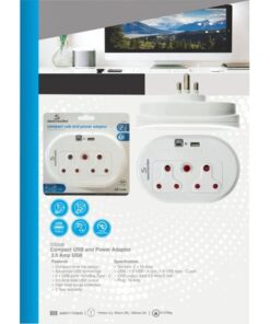 Smartsocket Compact USB and Power Adaptor 3.5 Amp USB - SS008
