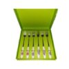 Yasite - Set of 6 Porcelain Pastry Forks - Floral Design with Floral Box - Image 2