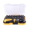 Tork Craft - 37 Piece Ratchet Screwdriver with Bits Set -Black/Yellow - Image 2