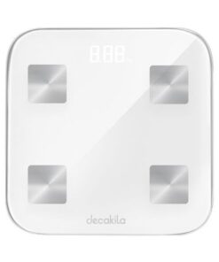 Decakila - Smart Body Fat Scale - 0.1-180kg - White