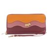 Scotty Bags - The Roberto - Double Zipper Purse - Tan Pink & Oxblood - Image 2