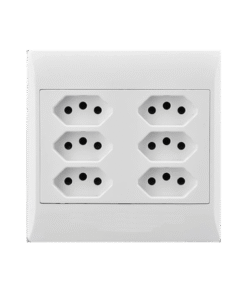 Socket 4X4 6Xeuro White E/Mate