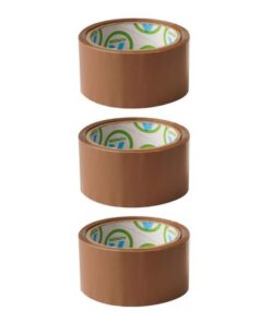 Packaging Tape (Brown Buff Tape) 48mm x 100m - Pack of 3