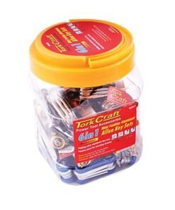Tork Craft - Allen Key Sets 6 in1 /Aluminium Folding Key Set- 30Pc In Tub