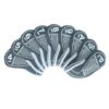 9 Piece/Set Neoprene Golf Club Iron Putter Head Cover - Gray - Image 5