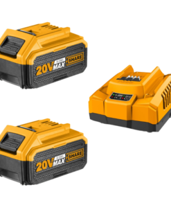Ingco - 2 x Li-Ion Battery Pack (4.0Ah) with Super Fast Intelligent Charger