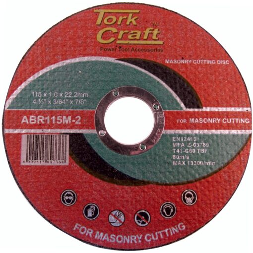 Cutting disc masonry 115 x 1.0 x 22.22mm