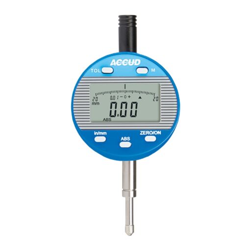 Dig. indicator flat & lug back 25.4mm 0.01mm res.