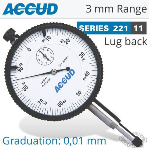 Dial indicator lug back 3mm