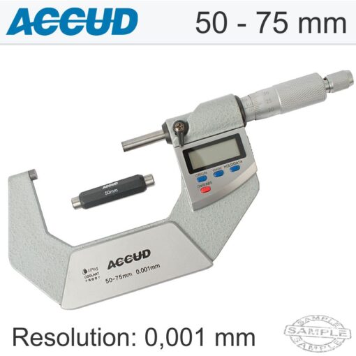 Accud digital outside micrometer.ip65. 5