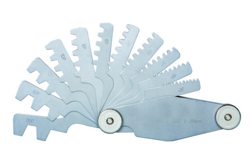 Pitch gauge 1-12tpi 2acme29 deg. thread 16 leaves 0.07mm acc.