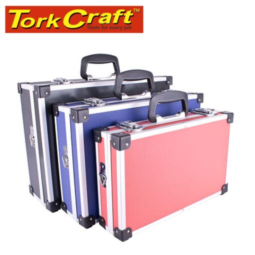 Hard tool case 3 in 1 set sml red/ med blue/ lrg blk