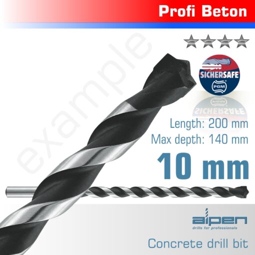 Concrete profi drill bit 10.0 x 200mm