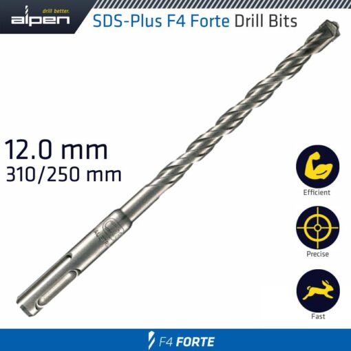 Sds plus bit 310 x 250mm 12mm bulk