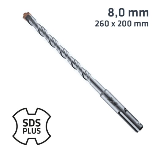 Sds plus drill bit 260 x 200 8.0mm