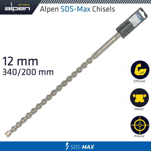 Sds max drill bit 340x200 12mm