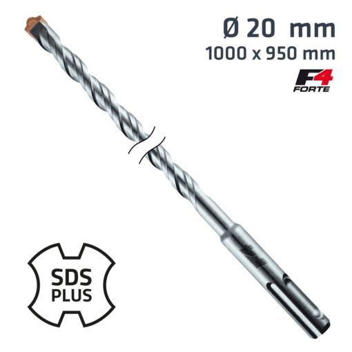 Sds plus hammer bit 1000 x 950mm 20mm