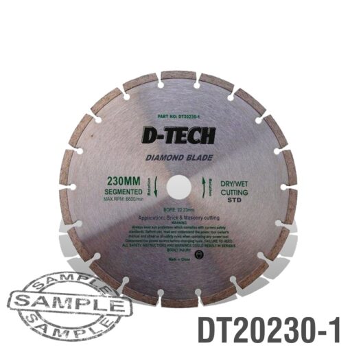 Diamond blade segmented std. 230 x 22.23mm