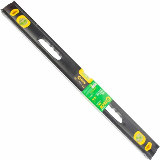 Spirit level beam 800mm x 1.6mm 3 x vial 0.5mm accur. alum.