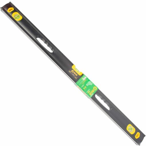 Spirit level beam 1000mm x 1.6mm 3 x vial 0.5mm accur. alum.