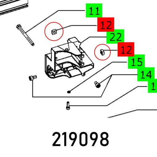 Square nut din 557-m8-05