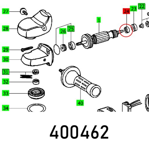 Ball bearing 627 2rs c3 27 684 09