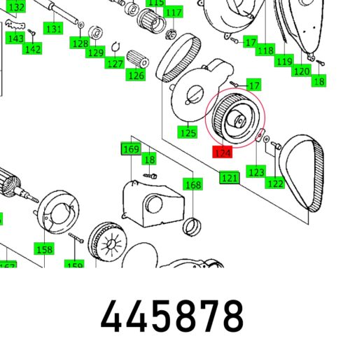 Toothed belt wh cs 70 eb z 62