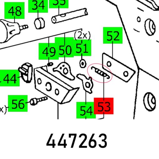 Tension spring cs 70 eb