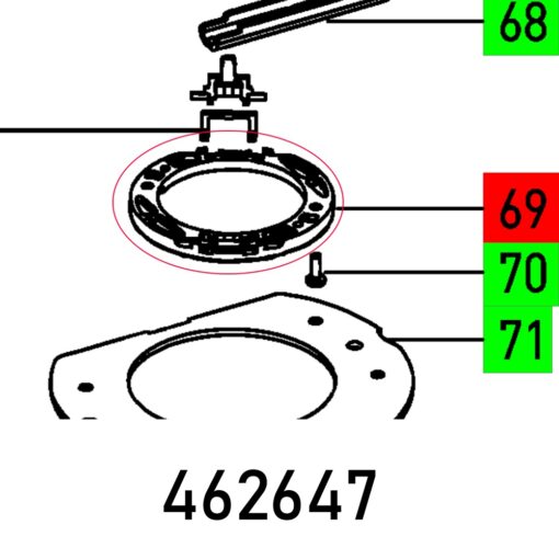 Adj. washer of 1400 ebq