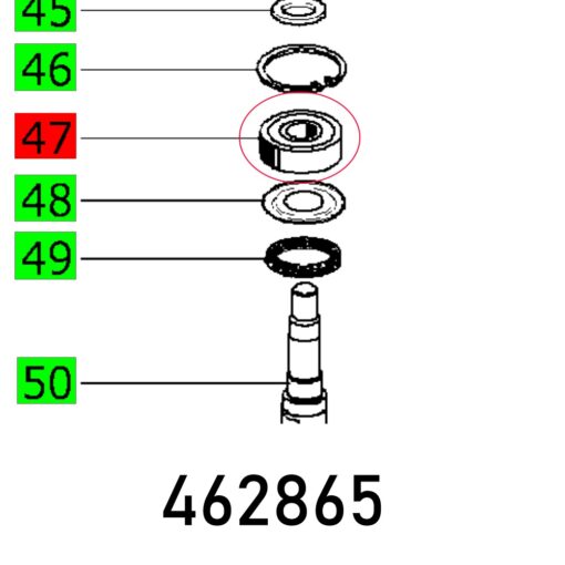 Ball bearing 6203 2rs din 625 171.042