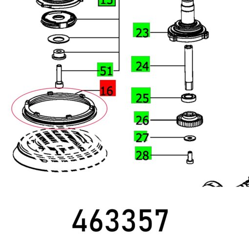 Sealing rim ro 125 eq
