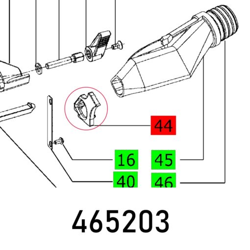 Intake flange df 500 q