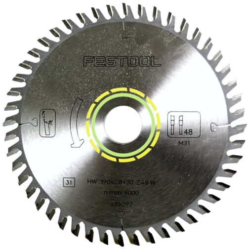 Festool fine tooth saw blade 190x2,8x30 w48 486297