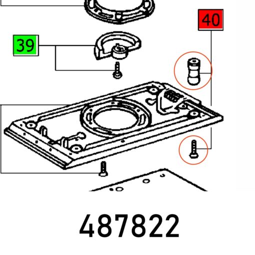 Rubber foot rs 2 vollst.