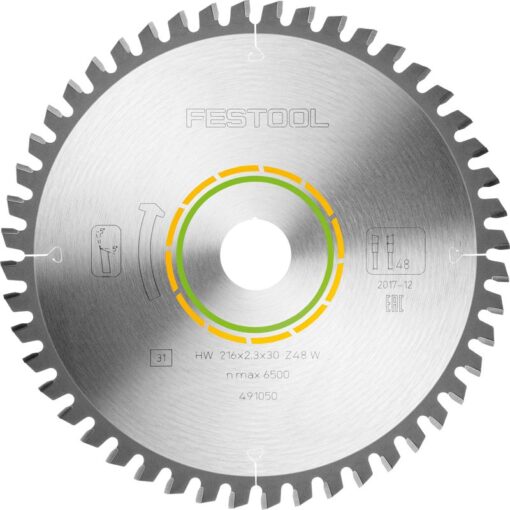 Festool fine tooth saw blade 216x2,3x30 w48 491050