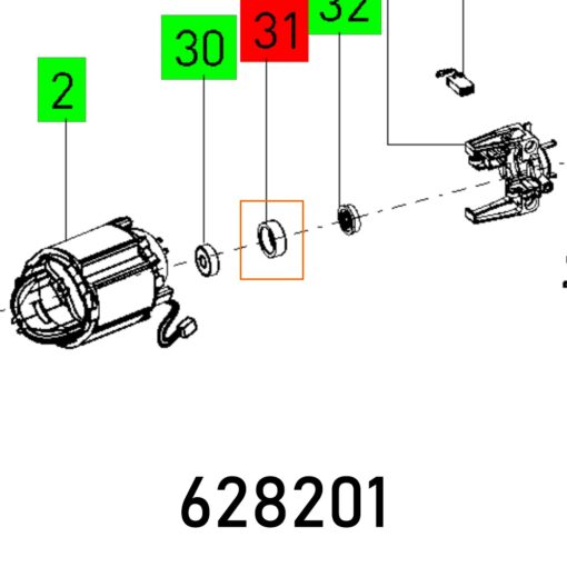 Bearing bush agp 125-14 cq