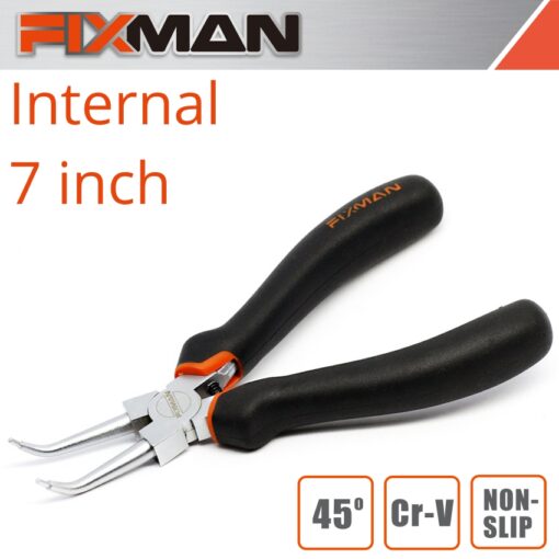 Fixman internal circlip pliers 7'/175mm x 45 deg