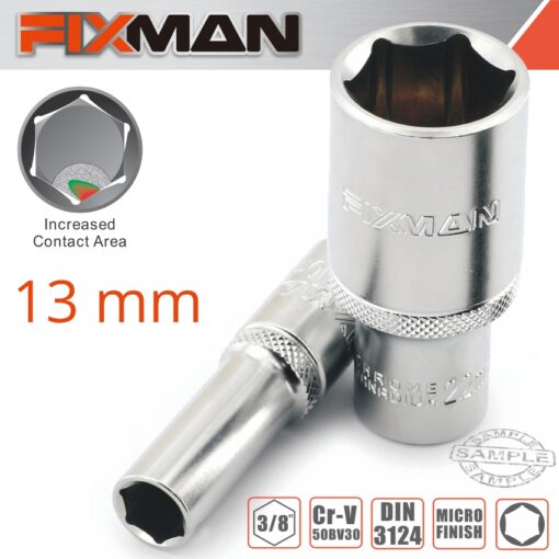 Fixman 3/8' dr deep socket 13mm