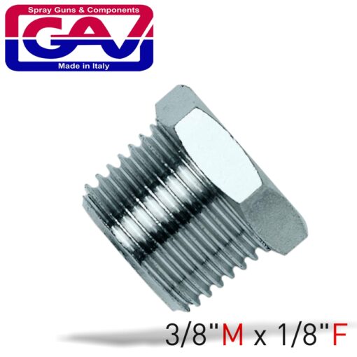 Taper reducer bush 3/8 x 1/8 m/f