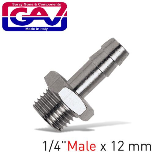Hose adaptor 1/4 x 12mm