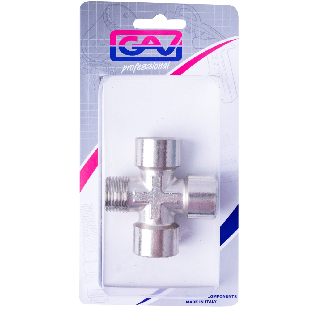 4-way connector 1/2'3f/1m packaged - Tool&Home